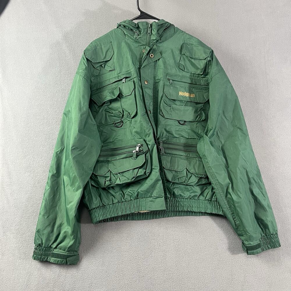 Lakestream by Hodgman Jacket Men's XL Green Wading Full Zip Pockets Outdoor